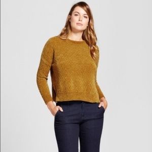 A New Day yellow chinelle sweater!